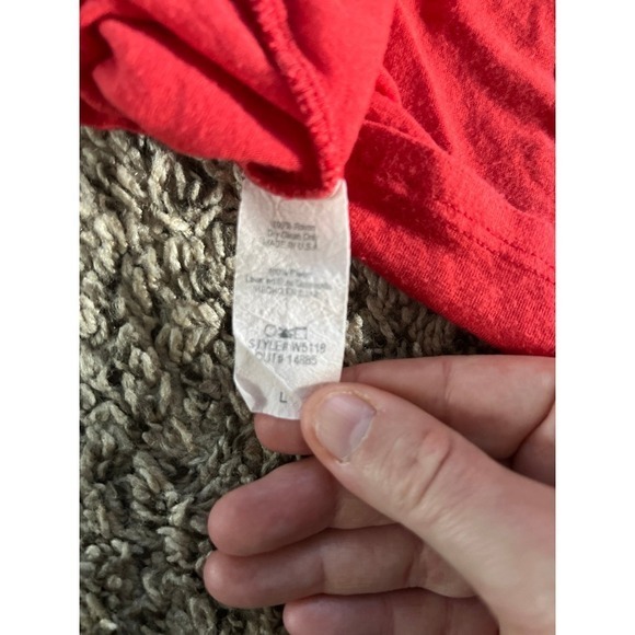 Rosebud women's red v neck sleeveless top size large - Picture 7 of 7